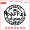 Johnny Depp Hearsay Mega Pint Brewing Co Embroidery Design Logo, Happy Hour Anytime, Embroidery Machine Pattern