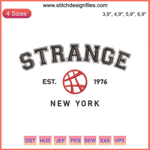 Doctor Strange EST 1976 NY Multiverse Madness Embroidery Logo Design, Marvel-inspired mystical patch with vintage style.