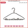 Embroidery design: "This Coat Hanger Is Not Healthcare" text, custom file, digital download, DIY project, pro-choice statement.
