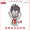 Ryuk Embroidery Design File for Death Note Fans | Compatible with Embroidery Machine | Detailed Anime Character Stitching