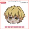 Chibi Zenitsu Embroidery Design - Cute Demon Slayer Agatsuma Zenitsu Chibi Art for Kimetsu no Yaiba Embroidery Patterns