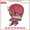 Chibi Superheroes Embroidery: The Flash, Spider-Man, Batman Design File | For Embroidery Machine