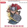 Chibi Thor Embroidery Design with Hammer | Marvel Avengers Digital File | Cute Thor Embroidery Pattern