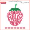 Strawberry Fields Forever Embroidery Design File for Machine: Vibrant Strawberry Cluster with Green Leaves, Instant Download