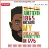 Juneteenth 1865 Embroidery Design: African American History, Freedom-themed Pattern, Vibrant Colors, Historical Significance