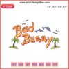Bad Bunny Embroidery Design File: World’s Hottest Tour | Embroidery Machine Pattern Featuring Iconic Logo and Tattoo Motif.