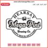 Johnny Depp Hearsay Mega Pint Brewing Co Embroidery Design, Happy Hour Anytime, Humorous Digital Download, DIY Craft Pattern