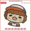Chibi Dustin Stranger Things Embroidery Design File | Cute Dustin Embroidery Pattern for Machine | Instant Digital Download