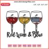 Patriotic 4th of July design featuring American flag embroidery in red, white, and blue on fabric.