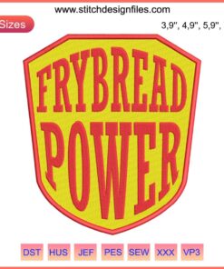 Embroidered Frybread Power Design File, Native American Pride, Heritage Gift, Unique Tribal Roots Pattern, Craft Project