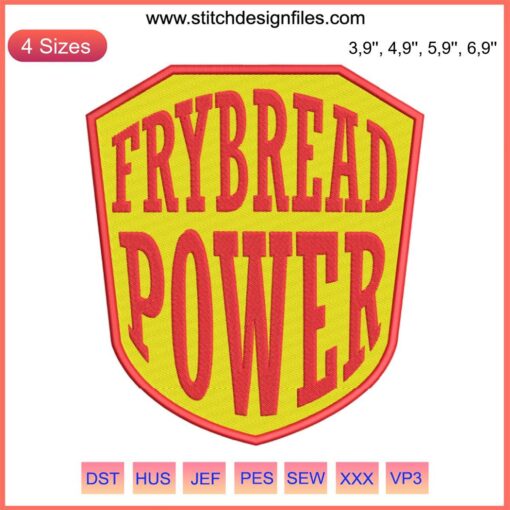 Embroidered Frybread Power Design File, Native American Pride, Heritage Gift, Unique Tribal Roots Pattern, Craft Project