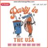 Quirky hot dog embroidery on red, white, and blue fabric; perfect for 4th of July USA food party theme. Fun and festive design.