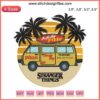 Stranger Things Surfer Boy Pizza Embroidery Design File featuring vibrant surfboard and pizza logo for machine embroidery.