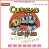 Cuphead embroidery design featuring characters from "The Delicious Last Course" for gamer gifts, digital download file.