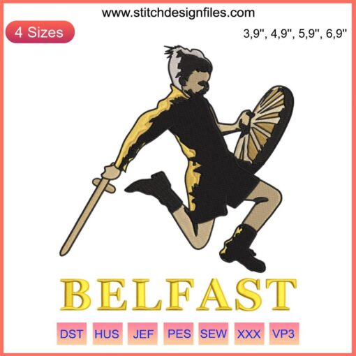 Belfast Movie 2021 Embroidery Design File | Modern Embroidery Trend | Unique Belfast Movie-themed Pattern