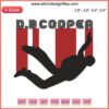 "I Am D. B. Cooper Plane Hijacking FBI Embroidery | Trending Design with Parachute Icon, Vintage Crime Theme, 70s Style"