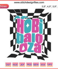Colorful J-Hope Gift Embroidery Design | Hobipalooza Lollapalooza BTS J Hope Tribute | Digital File for Crafting Projects