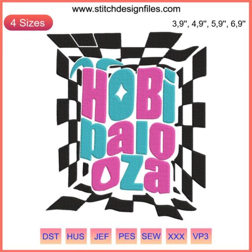 Colorful J-Hope Gift Embroidery Design | Hobipalooza Lollapalooza BTS J Hope Tribute | Digital File for Crafting Projects