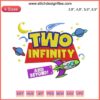 Toy Story Birthday Embroidery Design featuring "Two Infinity and Beyond" Rocketship, Ideal for Kids Themed Parties