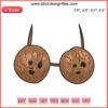 Coconut Bra Embroidery Design | Fun Summer Costume | Halloween Coconut Bra | Tropical Embroidery Pattern File