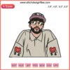 Bad Bunny Rapper Embroidery Design: Playboy Sad Heart Gift, Perfect for Hip-Hop Fans, Unique Digital Download File