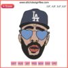 Los Angeles Dodgers MLB Bad Bunny Embroidery Design File, featuring baseball machine stitch pattern.