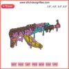AK47 Ice Cream Gun Embroidery Design: American Veteran Gift, Unique Patriotic Design, Perfect for Veteran Apparel or Accessories.