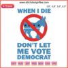 Humorous donkey embroidery pattern featuring anti-Democrat theme, ideal for crafting projects. Digital design file download.