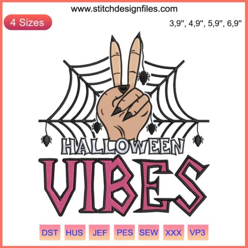 Witch Hand Halloween Embroidery Design | Spooky Vibes Costume File | Perfect for DIY Crafts | Digital Download