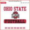 Ohio State Buckeyes Embroidery featuring football bar design with team logo and colors, ideal for Buckeyes fans.