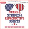 American flag sunglasses with stars and stripes embroidery, bold reproductive rights design, patriotic accessories.