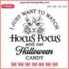 "Hocus Pocus Halloween Candy Embroidery Design | Disney Machine Embroidery | Halloween Decor"