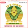Retro Vintage "It's Corn It Has The Juice" Embroidery Design File - Corn-themed Machine Embroidery, Trendy Craft Pattern