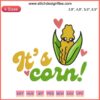 Cute Corn Embroidery Design Meme | Funny Corn Lovers Theme | Corn Embroidery Art | Unique Quilting Applique | Farm Hobby Embroidery