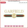 Garfield Royal Luxury Embroidery File: Stylish cat design, trending gift machine embroidery for men & women.