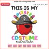 Pirate Costume Embroidery Design for 2nd Grade Teacher Halloween, Perfect Digital Download for DIY Halloween Projects.