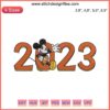 Waving Mickey Mouse embroidery design for 2023 Disney 100th Anniversary, New Year digital file. Celebrate with this iconic design.