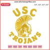 USC Trojan Head Vintage Tournament Logo Embroidery design, featuring iconic University of Southern California emblem.