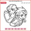 Mega Man Battle Network Embroidery File: Detailed Video Game Machine Design, Pixel Art, Embroidery Design, Digital Download
