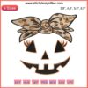 Pumpkin Halloween Embroidery with Leopard Jack-o-Lantern, Women Girls Design, Festive Fashion, Stylish Seasonal Decor
