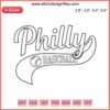 Philadelphia Phillies Baseball Embroidery Design: Stylized Logo, Phillies Colors, Sports Fan, Philly Team Spirit Accessory