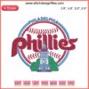 Philadelphia Phillies Logo Embroidery Design | MLB Baseball Machine File | Red, Blue, White Stitches | Digital Download