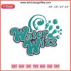 Embroidery design: "Water Wizz Funny Holidays" featuring summer vacation elements for family trips, machine-stitched pattern.