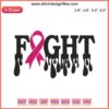 Breast Cancer Dripping Pink Ribbon Machine Embroidery Design, vibrant, detailed embroidery fighting cancer awareness.