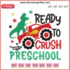 Monster Truck Dinosaur Embroidery Design for Preschool Teacher - Fun, Colorful, Ready To Crush Theme