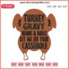 Thanksgiving Embroidery Design | Turkey Gravy Beans Rolls Casserole | Festive Holiday Decor Pattern File