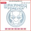 Black Panther Marvel Embroidery Design | Wakanda Forever | Machine File | Iconic African Pattern | Superhero Textile Art