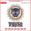 Black Panther Marvel Embroidery Design featuring Chadwick Boseman, Wakanda Forever, Bundle File for DIY Craft Projects.