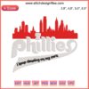 Phillies Baseball Embroidery Design: Philadelphia Baseball Fans Machine Stitch Pattern with Iconic Team Elements