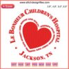Le Bonheur Hospital Nurse Heart Embroidery Design File: Machine Stitch Pattern for Pediatric Care Apparel